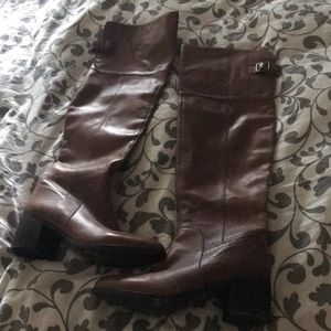 Leather boots